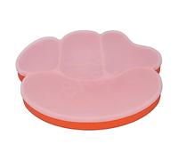 VESHENVEN Baby Suction Plate, Toddler Feeding Plate with Strong Suction Base, Food Grade Silicone Divided Plate with Lid for Infant Self Feeding, BPA Free Dish for High Chair Tray