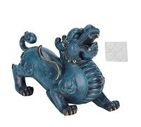 VESHENVEN Brass Lucky Ornament, Desktop Decoration for Living Room and Office, Chinese Traditional Auspicious Beast Model Brass Material, Store Opening Gift for Good Luck a