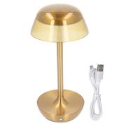 VESHENVEN Gold Cordless Desk Lamp, Re T Control LED Table Lamp, 3 Color Dimmable Battery ed Desk with 3200mAh, Portable USB Charging Lamp for Bedroom Restaurant Bar