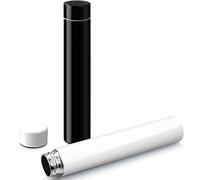 Vesici 2 Pack Black White Slim Stainless Steel Insulated Water Bottle