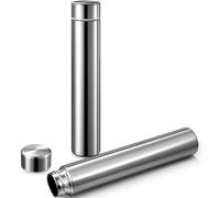 Vesici 2 Pack Silver 4 Pack Slim Stainless Steel Water Bottle 8.8 oz