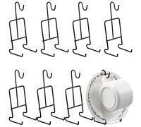Vesici 8 Pcs Tea Cup and Saucer Display Stand Metal China Teacup Holder Rack Saucer Organizer Coffee Mug Hanger Stand Tray for Afternoon Tea Party Cabinet Counter Bar(6.22 x 2.44 Inch,Black)
