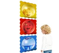 Vesidoloy 3 Pieces Sensory Bubble Mirror Wall - Bubble Mirror Acrylic Decor, for Home, School, Kindergarten, Game Room, Playroom, Daycare Center