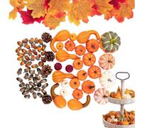 Vesidoloy Fall Decorations for Home, 166/ Thanksgiving Harvest Acorns Table Decorations, Home Decor for Backdrop Bakery Entryway Bowl Filler Photoshoots Front Door Supermarkets