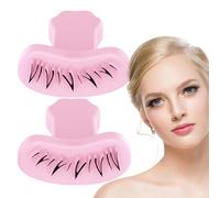 Vesidoloy False Eyelash Stamp,Portable Silicone Eyelash Stamp Makeup Tool - Silicone Material Portable Eyelash Makeup Device for Business Trip, Beauty Salon, Home, Travel
