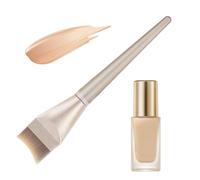 Vesidoloy Flat Foundation Brush | Wet Dry Use Concealer Tool,Flat Makeup Brush | for Women Dancer Cheek Under Eye Nose Face