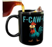 Vesidoloy Funny Chicken Coffee Mugs - 12oz Drinkware Rooster Ceramic Mugs, for Coffee Tea Hot Chocolate Cold Drinks Colleagues Women Men Chicken Lovers Home