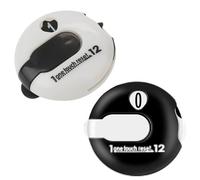 Vesidoloy Golf Score Counter, 2pcs Golf Shot Attachment Counter Clicker Clip, Putting Score Clamp Clicker, One-Key Reset Accurate, Portable Golf Putting Counter