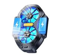 Vesidoloy Phone Cooler for Game,Clamp-On Mobile Phone Cooling Pad 2-Fan - Game Playing Smartphone Heat Dissipation Tool for Watching Movies Live Streaming Video Broadcasting