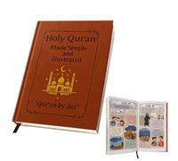 Vesidoloy The Quran Journeys, Religious And Spiritual Learning Books, Holy Quran Made Simple And Illustrated, Scripture Qurans Study Devotional Guide For Revert Beginner, Travel Home Church Prayer