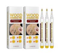 Vesidoloy Wood Burning Marker Pen, 6pcs Wood Drawing Scorch Pen, Wooden Burn Paste Kit, For Walnut, Basswood, And Birch