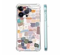 Vesidurt Bible Verses for iPhone 15 Pro Case,Christian Jesus Quotes Collage,Trendy Soft TPU Protective Case Compatible with iPhone 15 Pro