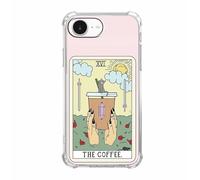 Vesidurt Coffee Tarot Card Cup Sun Floral Cat Pattern Case for iPhone 16e,Unique Trendy Soft TPU Phone Protective Cover,ip16e