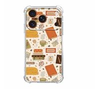 Vesidurt Cute Book Lover Pattern Case for iPhone 17 Pro Max,Unique Trendy Soft TPU Phone Protective Cover,ip17promax