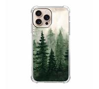 Vesidurt Foggy Forest Mountain Nature Scenery Pattern Case for iPhone 16 Pro Max,Unique Trendy Soft TPU Phone Protective Cover,ip16promax