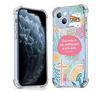 Vesidurt Jesus God for iPhone 13 Clear Case,Christian Positivity Quotes Collage,Trendy Soft TPU Protective Case Compatible with iPhone 13