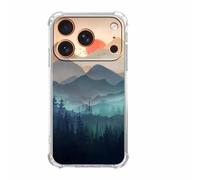 Vesidurt Mountain Sunset Forest Birds Nature Pattern Case for iPhone 17 Pro Max,Unique Trendy Soft TPU Phone Protective Cover,ip17promax