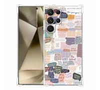 Vesidurt Protective Case for Samsung Galaxy S24 Ultra, Christian Jesus Quotes, Collage Pattern for Christians, Trendy Soft TPU Protective Case, 4K Print, Compatible with Galaxy S24 Ultra 6.8 inches