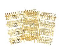 Veskaoty 3/4 Inch Gold Plastic Letter Set, 294 Pieces, Classic/Elegant Style, Changeable Letter Boards