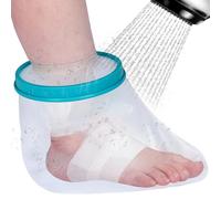 VESKIMER 2025 Upgraded 100% Waterproof Foot Cast Cover for Shower Adult, Bath - Reusable Watertight Shower Boot Cover - Perfect Fit for Foot Ankle and No Mark on Skin