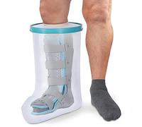 VESKIMER 2025 Upgraded Extra Wide - 100% Waterproof Leg Cast Cover for Shower Adult, Reusable Shower Boot Cover Watertight Foot Protector - Perfect Fit for Leg Foot Ankle and No Mark on Skin