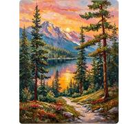 Vesmiral Landscape Paint by Numbers for Adults 12x16 Inch | Painting by Numbers for Adults, Landscape Adult paint by numbers for Home Decor Gifts