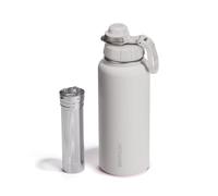 Vesmoon Vessence 32 Oz Stainless Steel Tea Infuser Bottle for Loose Leaf Tea, Water, Herbs, Fruits - Triple Layered Insulated, Leak Proof Bottle with Lid and Clip Handle - 24 Hours Hot/Cold