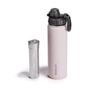 Vesmoon Vessence Tea Infuser Bottle - 24 Oz Insulated Loose Leaf & Fruit Infuser Bottle | Leak Proof with FlowSip Lid