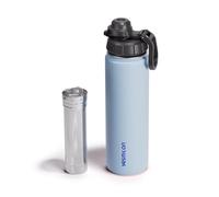 Vesmoon Vessence Tea Infuser Bottle - 24 Oz Insulated Loose Leaf & Fruit Infuser Bottle | Leak Proof with Straw & Chug Lids