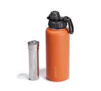 Vesmoon Vessence Tea Infuser Bottle - 32 Oz Insulated Loose Leaf & Fruit Infuser Bottle | Leak Proof with FlowSip Lid