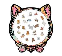 Vesone Animal Puzzles for Adults | Logic Challenge Toy - Cat Framed Jigsaw Puzzles for Kids,for Boy, Girl, Adult, Youth, Elderly, Friend, Preschool, Tabletop, Home Decor, Kindergarten