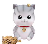 Vesone Cat Money Box,Cash Coin Box | Saving Money Jar, Cat Bank, Coin Money Bank, Money Saving Box, Decoration for Home, Living Room and Bookshelf