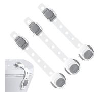 Vesone Fridge Locks for Kids,Adjustable Pantry Refrigerator Lock | Child Proofing Window Door Knob Safety, Childproof Cabinet Locks for Furniture, Kitchen, Window, Toilet