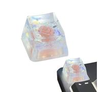 Vesone Resin Keycaps,Dry Flowers Game Keyboard Keycap - Replacement,Shine Through Translucent R4 Keycap Enhanced Typing Experience for Mechanical Keyboard