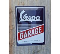 Vespa Garage Extra Large Metal Sign. Vespa Garage Retro Sign.
