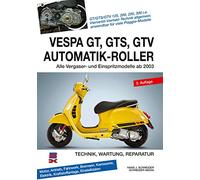 Vespa GT, GTS, GTV Automatik-Roller: Alle Viertakter 125 bis 300 ccm ab 2003. Technik, Wartung, Reparatur