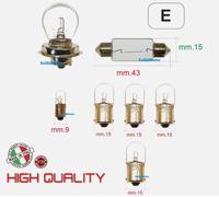 Vespa PK 50S Headlight Tail Light Bulb Set 6V