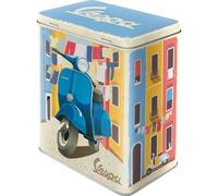 Nostalgic-Art Retro Storage Jar L, 3 L, Vespa - Italian Laundry - Gift Idea for Scooter Fans, Large Tin Coffee Tin, Vintage Design