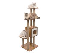 Vesper High Base Extra Large Cat Tree - Cat Furniture - Walnut