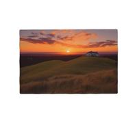 Vesplim Sunset Hill Imitation Linen Placemats Set Non-Slip Heat Resistant Place Mats Washable Durable Table for Dining Kitchen