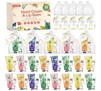 VESPRO - 30 Sets Loose Hands Lotion and Lip Balm Gifts for Filling Christmas Stockings and Hen Night