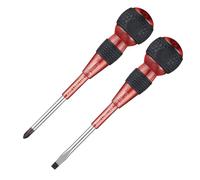 VESSEL 220-2PS-PRE Ball Grip Driver Premium Set of 2 (Red)