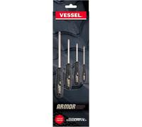 VESSEL - Armor Grip™ Screwdriver Cross Point 4PC. Set (JISDRIVE) No.550APH4PBU