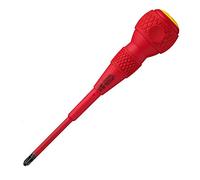 VESSEL Ball Grip VDE Screwdriver (Insulated) PZ2x100