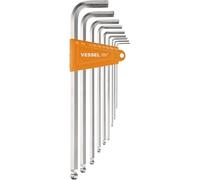 VESSEL Ball Point Hex L-Key Wrench (Long Type) (Inch) 9PC. Set No.8309BP-LINU 8309BPLINU