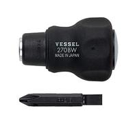 VESSEL CUSHION GRIP 1/4" Hex. Bit Interchangeable Stubby Screwdriver Set No.270BW-62 270BW62