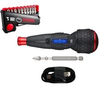 VESSEL e-ASSIST Screwdriver Higher Torque (17.7lbf-in), Combo Kit with IMPACT BALL™ Torsion Bit 11 PC. Set, Made in Japan