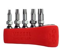 VESSEL EIBMG30K002 Impact Ball Torx Bit Set T10, T15, T20, T25, T30 30mm (5 Pieces)