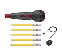 Vessel Electric Ball Grip 220USBC-5 Electric Ball Grip with 5 Screwdrivers, USB Type C Charging, Maximum Output Torque 9.8 ft (3 Nm)