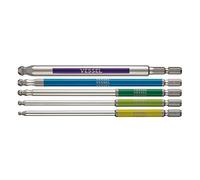 VESSEL GS5P-36 Single Headed Ball Point, Rigid Color, Set of 5, Opposite Side 3/4/5/6/8 x 150 mm